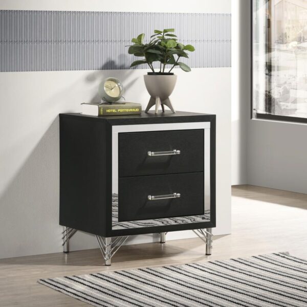 Lucia Black Nightstand