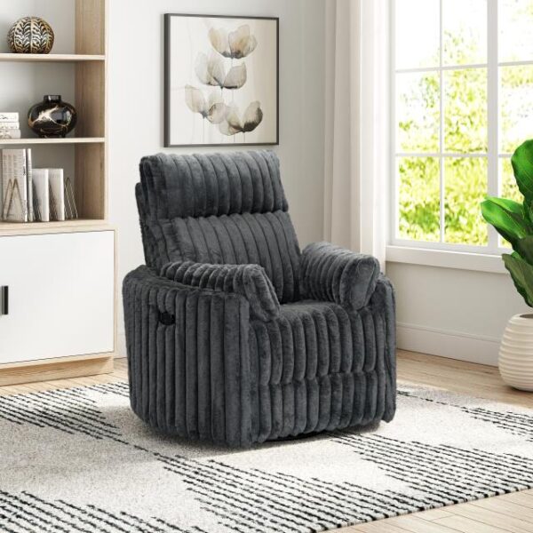 AVENIDA GUNMETAL Swivel Recliner