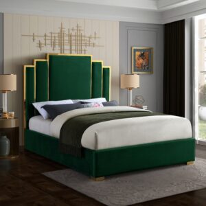 Hugo Green Queen Size Bed