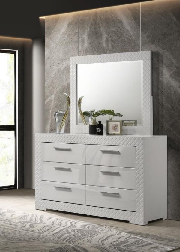 Ives White Bedroom Collection - Image 4