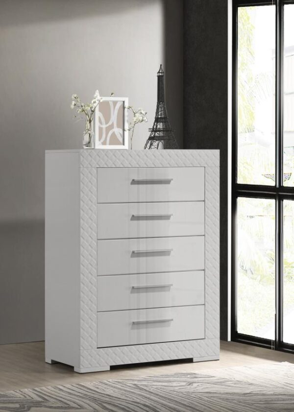 Ives White Bedroom Collection - Image 3