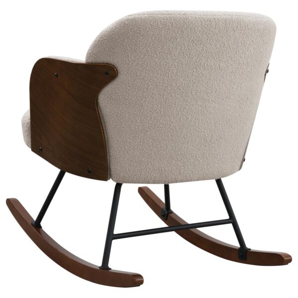 Paige Boucle Beige Rocking Chair - Image 2