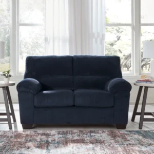 SimpleJoy Navy Blue Love Seat