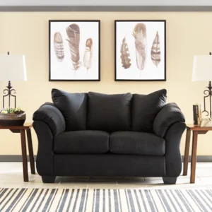 Darcy Black Loveseat