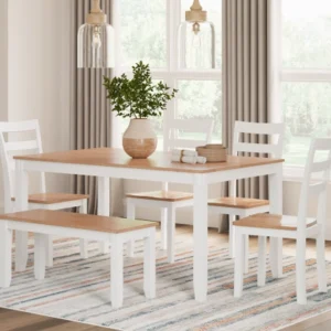 Gesthaven Natural/ White Dining Room Table Set