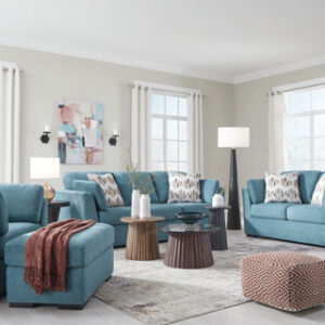 Keerwick Teal Living Room Collection